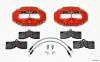 Wilwood D8-4 Front Caliper Kit Red Corvette C2 / C3 65-82 - Wilwood - part 140-10789-R - TLNS Motorsports