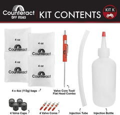 Counteract ATV/UTV Balancing Bead DIY Kit: (4) 4oz Bags - part KIT K - TLNS Motorsports