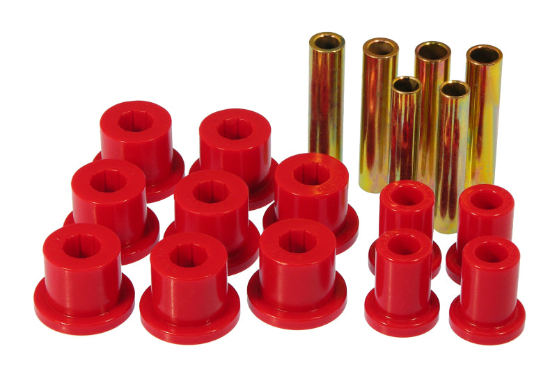 Prothane 67-70 GM 4wd Front Spring & Shackle Bushings - Red - Prothane