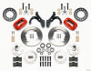 Wilwood Forged Dynalite Front Kit 11.00in Red 65-68 Chevy Impala -Drum Spindle - Wilwood - part 140-12021-R - TLNS Motorsports