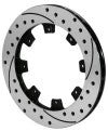Wilwood Rotor-UL32 Iron LH-SRP BLK Drl 12.19 x .810 - 8 on 7.00in - Wilwood - part 160-7104-BK - TLNS Motorsports