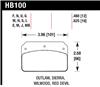 Hawk Wilwood DL/Outlaw/Sierra 12mm HPS 5.0 Street Brake Pads - Hawk Performance - part HB100B.480 - TLNS Motorsports