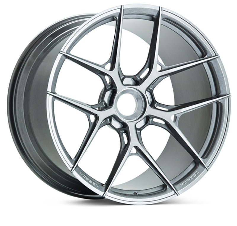 Vossen Forged S21-01 - 22x11.5 - 5x132 - ET24 - 66.5 - Brushed Light Smoke Wheel - BMW M5 G9x Fitmen - Vossen - part S21-01-2M505 - TLNS Motorsports