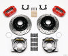 Wilwood Dynapro Dust-Boot P/S Park Brake Kit Drilled Red Small Ford 2.66in Offset - Wilwood - part 140-13205-DR - TLNS Motorsports