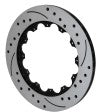 Wilwood Rotor-SRP36 Iron-LH-BLK-Drill 14.00 x .760 - 12 on 8.75in - Wilwood - part 160-12889-BK - TLNS Motorsports