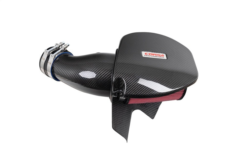 Corsa 21-23 Dodge Challenger/Charger 6.4L V8 Carbon Fiber Open Element Air Intake - Dry - CORSA Performance - part 44016D - TLNS Motorsports