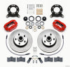 Wilwood Forged Dynalite-M Front Kit 11.30in 1 PC Rotor&Hub Red 1970-1973 Mustang Disc & Drum Spindle - Wilwood - part 140-13477-R - TLNS Motorsports