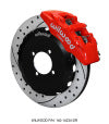 Wilwood Dynapro 6 Front Hat Kit 12.88in Drilled Red 2016-Up Mazda MX5 Miata w/ Lines - Wilwood - part 140-14234-DR - TLNS Motorsports