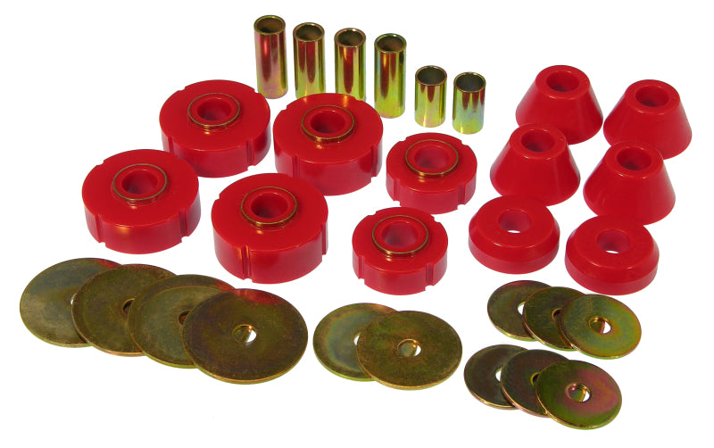 Prothane 73-80 Chevy C10 Body Mount Kit - Red - Prothane