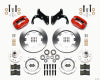 Wilwood Forged Dynalite Front Kit 12.19in Red 65-68 Chevy Impala -Drum Spindle - Wilwood - part 140-12022-R - TLNS Motorsports
