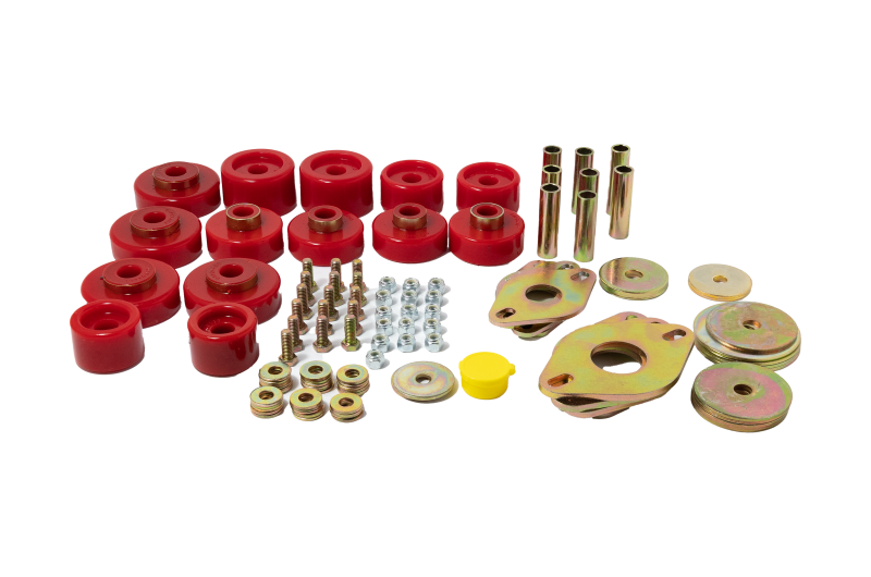 Energy Suspension 09-18 Ram 1500 Ext Cab/ Crew Cab Body Mount Set - Red - Energy Suspension - part 5.4117R - TLNS Motorsports