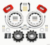 Wilwood Dynapro Radial Rear Kit 12.88in Drilled Red 2006-2007 Subaru WRX w/Lines - Wilwood - part 140-13013-DR - TLNS Motorsports
