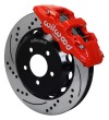 Wilwood AERO6 Front Hat Kit 15.00 Drilled Red 2016-Up Camaro w/Lines - Wilwood - part 140-14289-DR - TLNS Motorsports