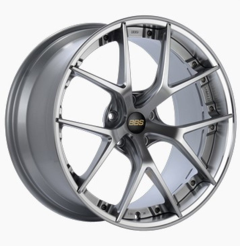 BBS RI-S 20x10 5x120 ET34 Diamond Silver Center / Diamond Cut Lip Wheel -82mm PFS/Clip Required - part RIS002DSPK - TLNS Motorsports