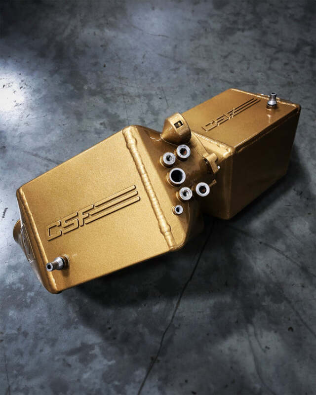 CSF 12-16 BMW M5 (F10) / 12-18 BMW M6 (F06/F12/F13) Twin Charge-Air-Cooler Set - Carbon Gold Gloss - CSF - part 8109CCGG - TLNS Motorsports