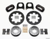 Wilwood Forged Dynalite Rear Drag Kit Drilled Rotor Chev 12 Bolt w/Clip Eliminator - Wilwood - part 140-4545-BD - TLNS Motorsports