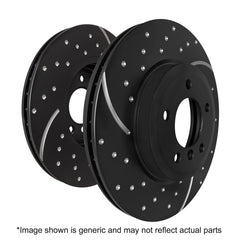 EBC 15-17 Subaru Legacy/Outback 2.5L GD Sport Slotted and Dimpled Front Rotors - part GD7709 - TLNS Motorsports