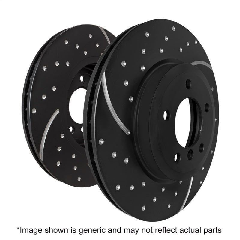 EBC 15-17 Subaru Legacy/Outback 2.5L GD Sport Slotted and Dimpled Front Rotors - part GD7709 - TLNS Motorsports