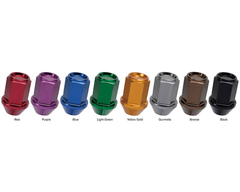 Project Kics 12x1.50 Black Leggdura Racing Shell Type Lug Nut - 1pc - part WZLN1B - TLNS Motorsports