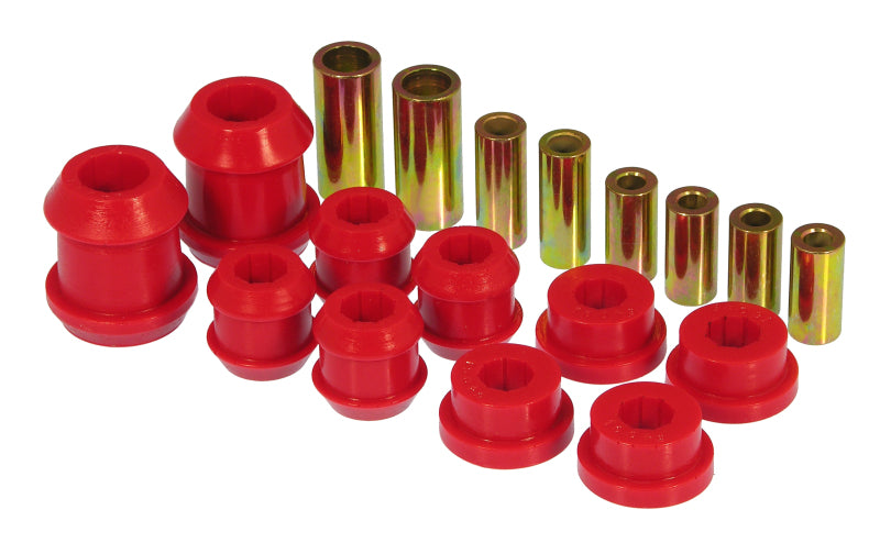 Prothane 92-95 Honda Civic Front Upper/Lower Control Arm Bushings - Red - part 8-203 - TLNS Motorsports