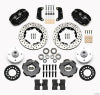 Wilwood Forged Dynalite Front Kit 10.75in Drilled Red 64-65 Mustang 6 Cylinder 4-lug - Wilwood - part 140-12535-D - TLNS Motorsports