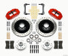 Wilwood Narrow Superlite 6R Front Hub & 1PC Rtr Kit 12.88in Drilled -Red 70-78 Camaro - Wilwood - part 140-12278-DR - TLNS Motorsports