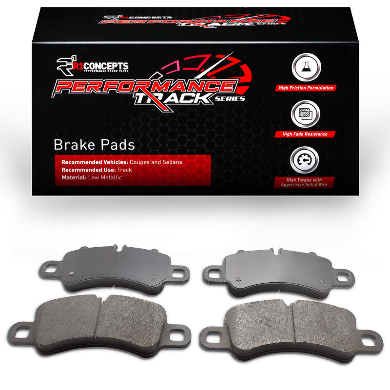 R1 17-25 Porsche 718 Cayman Front Track/Street Brake Pads - R1 Concepts - part 2000-1905-00 - TLNS Motorsports