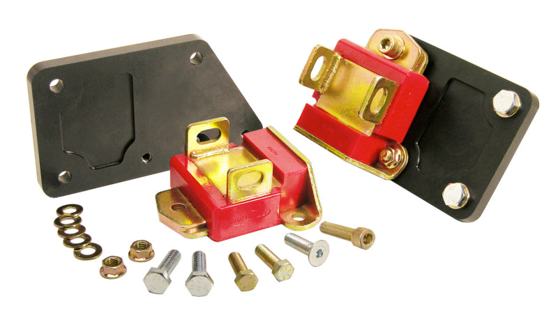 Prothane Chevy LS1 Motor Mount Adapter Kit - Red - part 7-519 - TLNS Motorsports