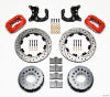 Wilwood Forged Dynalite P/S Rear Kit Drilled Red New Big Ford 2.50in Offset - Wilwood - part 140-2118-DR - TLNS Motorsports