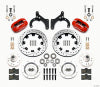 Wilwood Forged Dynalite Front Kit 12.19in Drilled Red 59-64 Chevy Impala / 63-64 Corvette - Wilwood - part 140-12459-DR - TLNS Motorsports