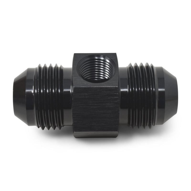 Russell Fitting -8 An Union With 1/8in Npt Pressure Port Blk Anodize - Russell - part 670013 - TLNS Motorsports