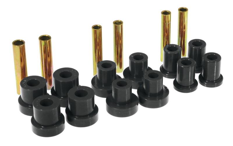 Prothane GM Front Spring & Shackle Bushings - Black - Prothane
