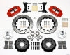 Wilwood Narrow Superlite 6R Front Hub Kit 14.00in Drill Red 79-87 GM G Body - Wilwood - part 140-12299-DR - TLNS Motorsports