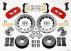 Wilwood AERO6 Front Hub Kit 14.00 Drilled Red 67-69 Camaro 64-72 Nova Chevelle - Wilwood - part 140-10920-DR - TLNS Motorsports
