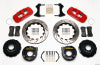 Wilwood AERO4 Rear P-Brake Kit 14.00in Drill Red Ford 8.8 w/2.5in Offset-5 Lug - Wilwood - part 140-10952-DR - TLNS Motorsports