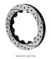 Wilwood Rotor-SRP48 SPC-37-RH-BLK-Drill 12.88 x 1.25 - 12 on 8.75in - Wilwood - part 160-7172-BK - TLNS Motorsports