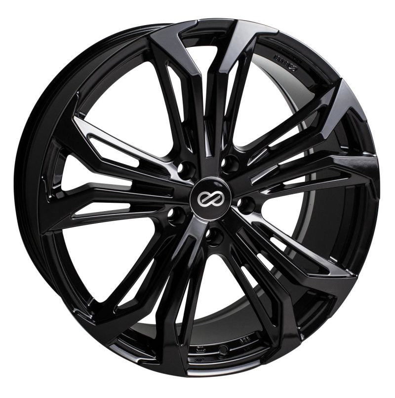Enkei Vortex 5 Wheel 17x7.5 40mm Offset 5x114.3mm Bore - Black - part 510-775-6540BK - TLNS Motorsports
