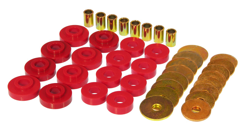 Prothane 63-69 Chevy Corvette Body Mount - Red - part 7-128 - TLNS Motorsports