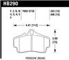 Hawk Porsche HPS Street Rear Brake Pads - Hawk Performance - part HB290F.583 - TLNS Motorsports