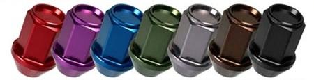 Project Kics 12X1.25 Black Leggdura Racing Lug Nuts (Laser Logo) - 20 PCS - part WKIZ3K - TLNS Motorsports