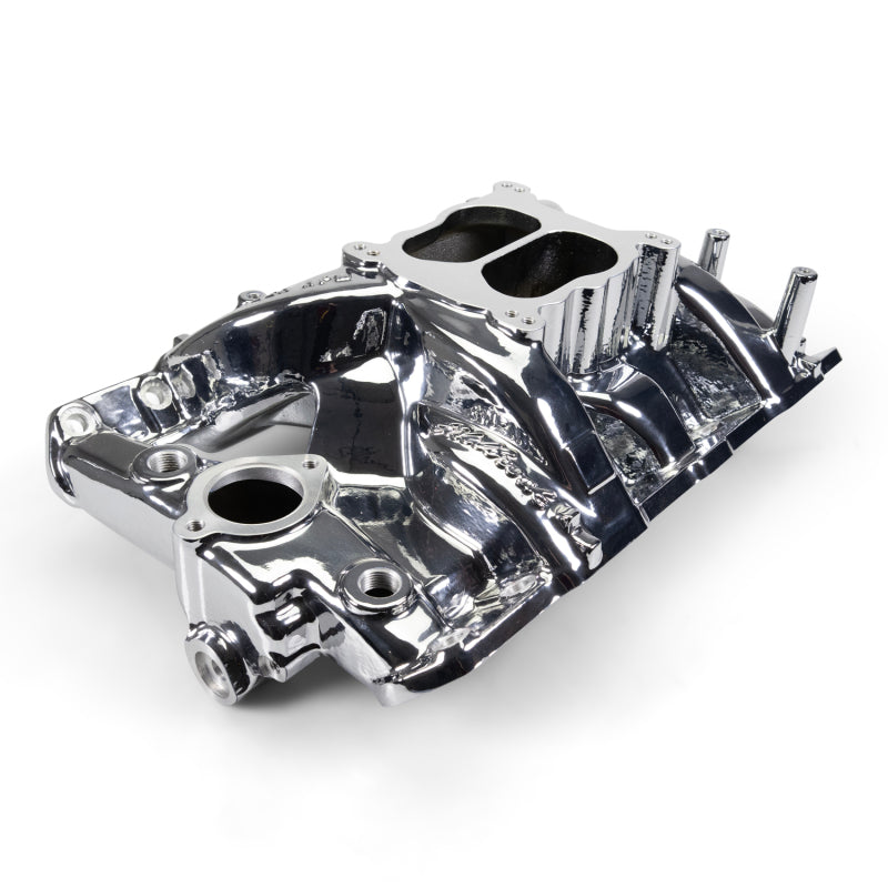 Edelbrock Pontiac 326-455 Performer RPM Intake Manifold - Chrome Plasma Finish - Edelbrock - part 7156-CP - TLNS Motorsports