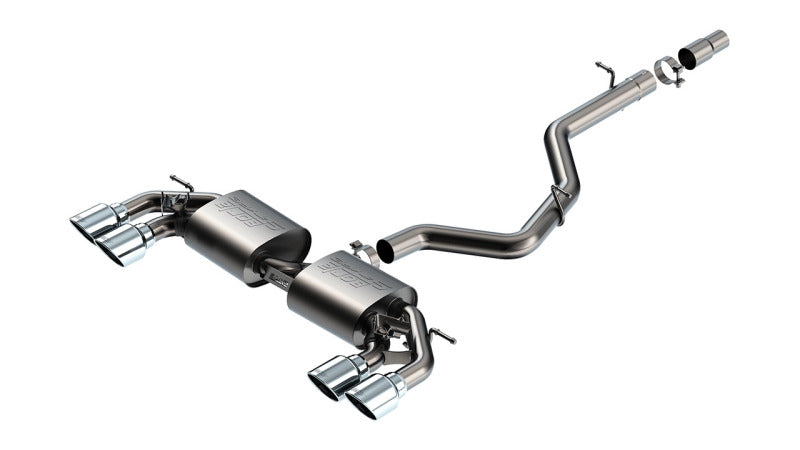 Borla 22-25 Volkswagen Golf R S-type Cat-Back Exhaust - Dual 4.5in Stainless Tips - Borla - part 141029 - TLNS Motorsports