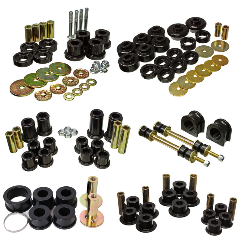 Energy Suspension 07-13 Chevrolet Silverado K1500 Master Set - Black - Energy Suspension - part 3.18136G - TLNS Motorsports