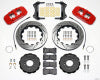Wilwood AERO6 Front Hat Kit 14.25 Drilled Red 2014-Up Corvette C7 w/Lines - Wilwood - part 140-13697-DR - TLNS Motorsports