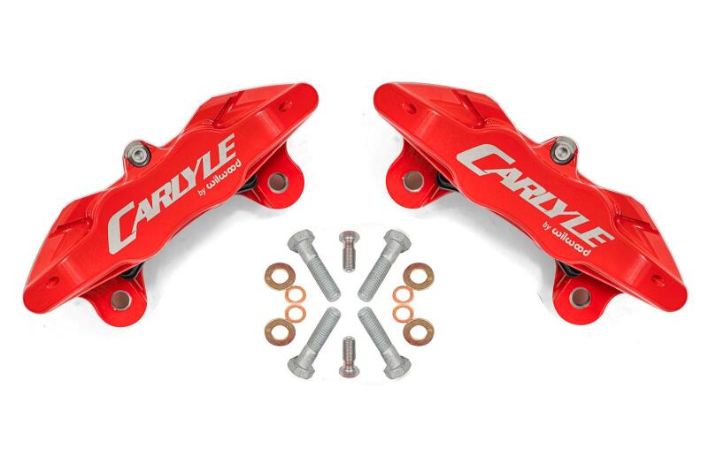 BMR 14-19 Chevrolet Corvette / 10-15 Camaro Brake Calipers Only for 15in Conversion Kit - Red - BMR Suspension - part DBK355 - TLNS Motorsports