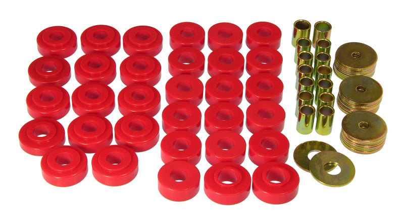 Prothane 65-67 GM Hardtop Body Mount Kit - Red - part 7-121 - TLNS Motorsports
