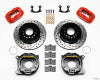 Wilwood Forged Dynalite P/S Park Brake Kit Drill-Red Small Ford 2.50in Offset - Wilwood - part 140-9282-DR - TLNS Motorsports