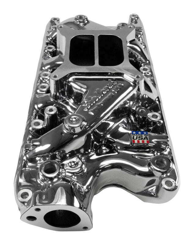 Edelbrock SB Ford Performer Intake Manifold - Chrome Plasma Finish - Edelbrock - part 2121-CP - TLNS Motorsports