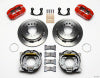 Wilwood Dynapro Low-Profile 11.00in P-Brake Kit - Red Small Ford 2.66in Offset - Wilwood - part 140-11393-R - TLNS Motorsports