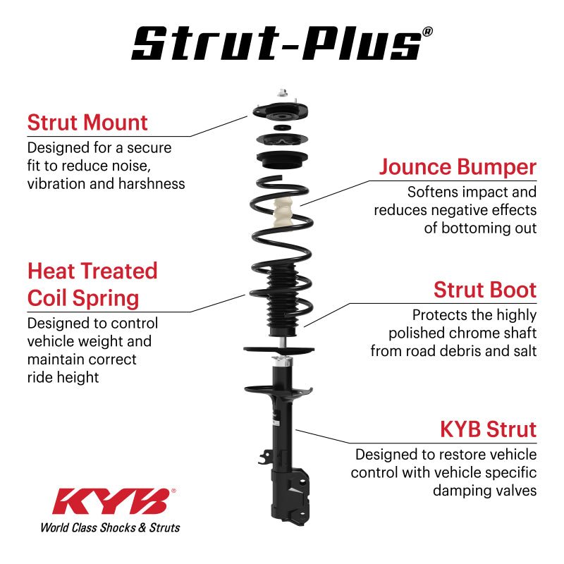 KYB Shocks & Struts Strut Plus Rear Left LEXUS ES350 13-15 - part SR4397 - TLNS Motorsports